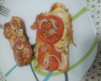 Pizza de pão de fôrma