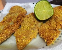 Tilápia frita da Cris
