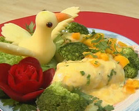 Frango com molho de manga