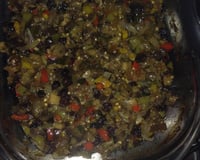 Antepasto com berinjela