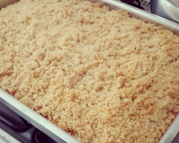 Cuca com farofa da vovó Romilde