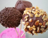 Pop cake de chocolate