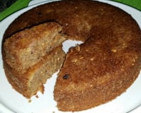 Bolo integral com iogurte e banana