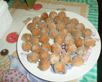 Bolinho de chuva com fubá