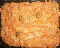 Macarrão de panela de pressão delícia