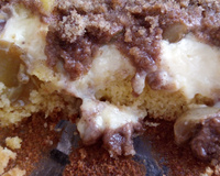 Cuca de uva com creme