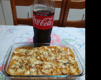 Macarrão na pressão com carne moída