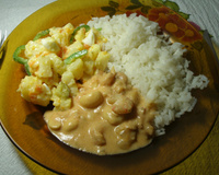 Estrogonofe de camarão