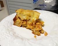 Torta de frango e alho poró