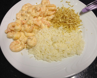 Estrogonofe de camarão