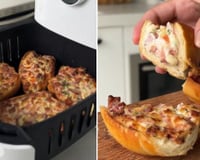 Com apenas 6 ingredientes e 20 minutos, eu preparo o melhor lanche para os meus filhos: receita de sanduíche cremoso de airfryer!