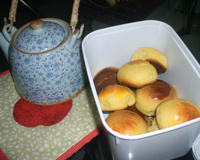 Pão de minuto com goiabada