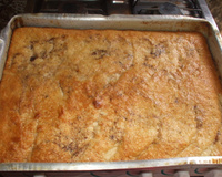 Torta de banana com farofa