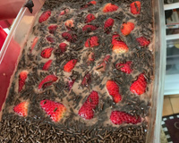 Sobremesa chococreme com morango