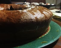 Bolo com laranja inteira