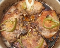 Bisteca de Porco assada simples