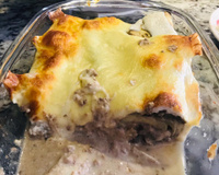 Torta de berinjela e atum