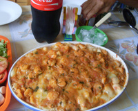 Lula recheada com camarão e catupiry