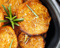 Batata doce ao forno com casca