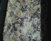 Omelete de presunto e queijo assado