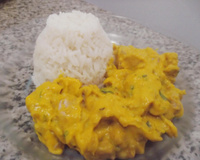 Frango ao molho de abóbora cabocha e requeijão