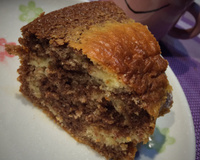 Bolo mesclado super fofinho