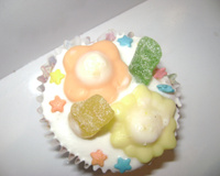 Cupcake de chocolate no micro-ondas