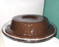 Cobertura para bolo vulcão