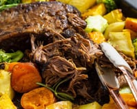 Carne assada na panela de pressão