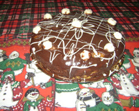 Bolo de cenoura com cobertura de ganache