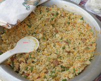 Arroz farofa divino para churrasco