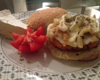 Hamburguer vegetariano do Rafael