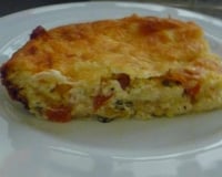 Torta de queijo e presunto