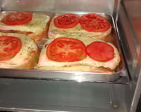 Pizza de pão de forma