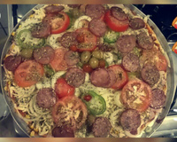 Massa de pizza rápida (fermento em pó)