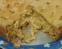 Torta de frango com massa podre
