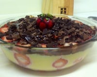 Bombom aberto de morango