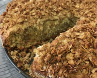 Bolo de banana com aveia