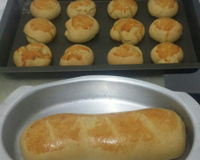 Pão de batata para o lanche das amigas