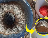 Já passa o café para beber com esse bolo de maçã com chocolate delicioso