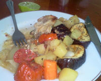 Frango assado no saquinho da Iranil