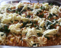 Macarrão na pressão com carne moída