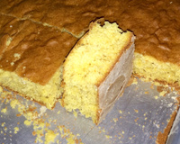 Massa de pão de ló com laranja