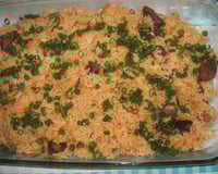 Arroz fácil com carne