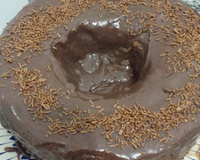 Bolo de chocolate de liquidificador
