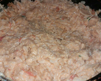 Risoto com creme de leite