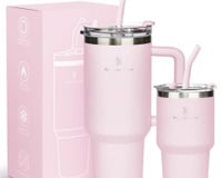 Kit de copos térmicos 1,18L + 591ml mantém bebidas na temperatura ideal e está com o menor preço do ano