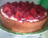 Torta de morango com iogurte