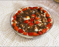 Sobremesa de morangos com suspiro