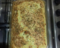 Torta de queijo e brócolis